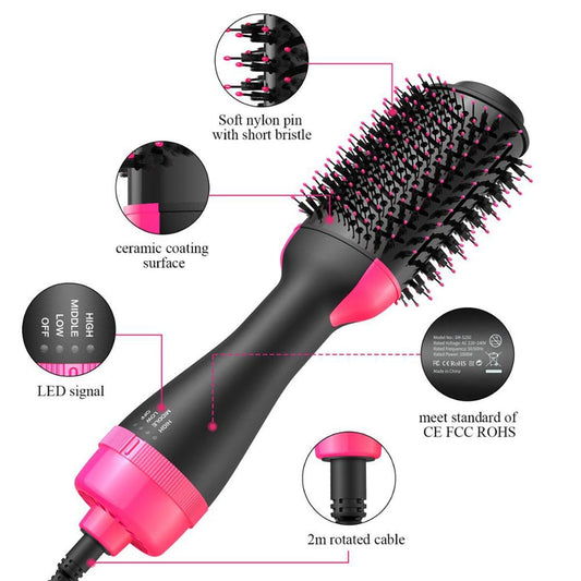 Hot Air Brush 3-in-1 – Hair Dryer, Straightener & Volumizer